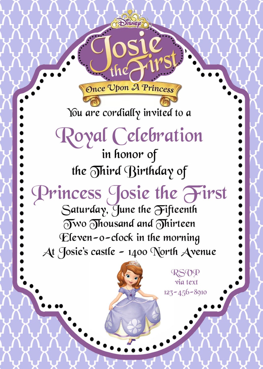 Sofia The First Party Invitations â Gangcraft Net